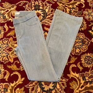 Cello Light Blue pull on flares, waist 26 inch, regular 33 inch length